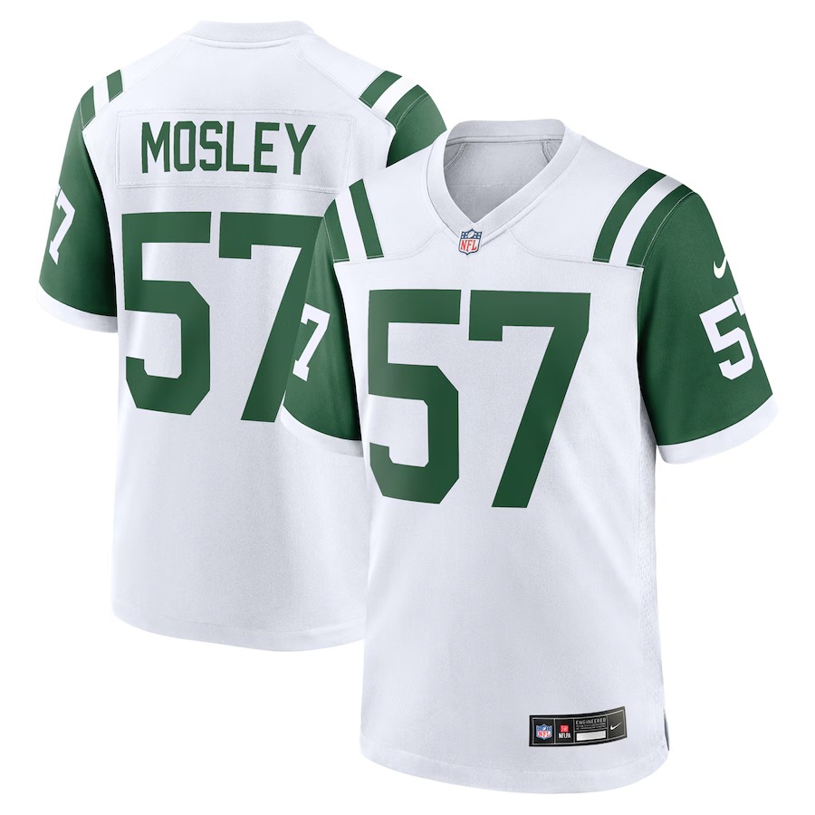 Men's New York Jets C.J. Mosley Nike White Classic Alternate Game Jersey