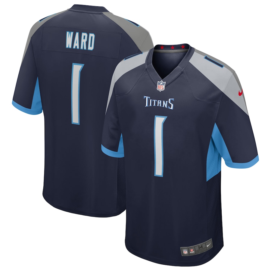 Youth Tennessee Titans Cameron Ward Nike Navy Game Jersey