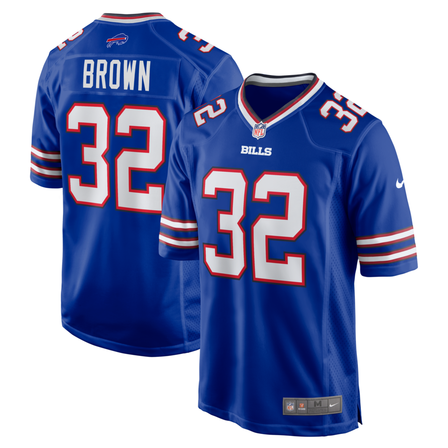 Men's Buffalo Bills Kyron Brown Nike Royal Game Jersey