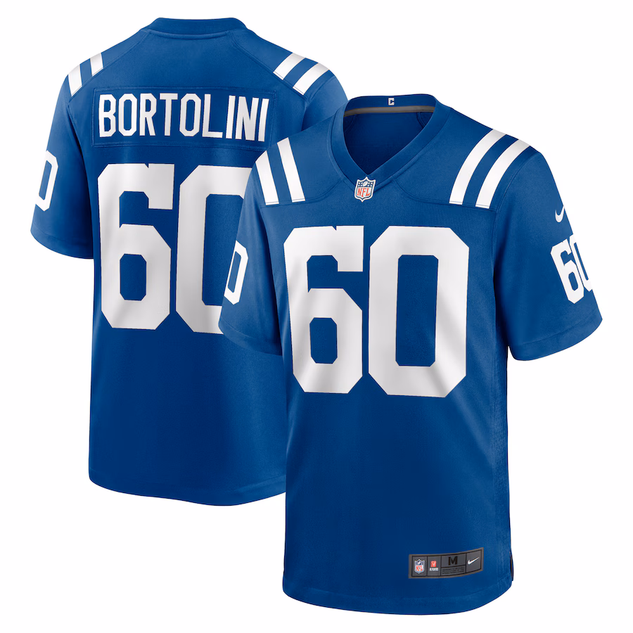 Men's Indianapolis Colts Tanor Bortolini Nike Royal Game Jersey