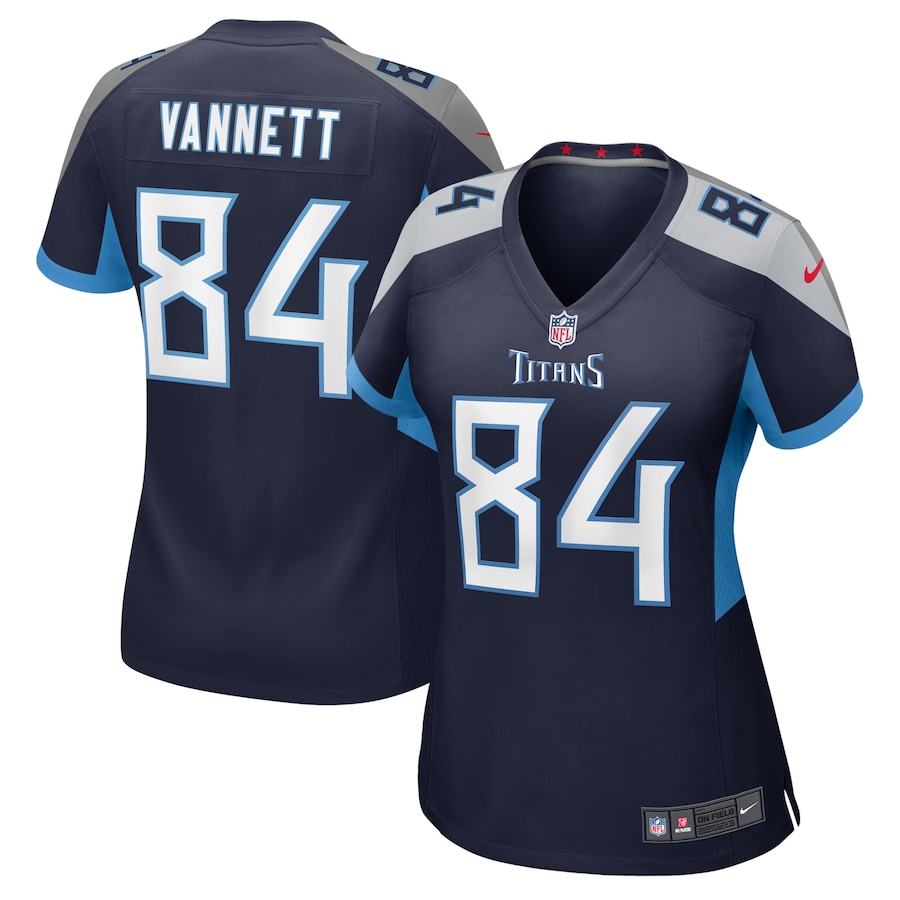 Women's Tennessee Titans Nick Vannett Nike Navy Game Jersey