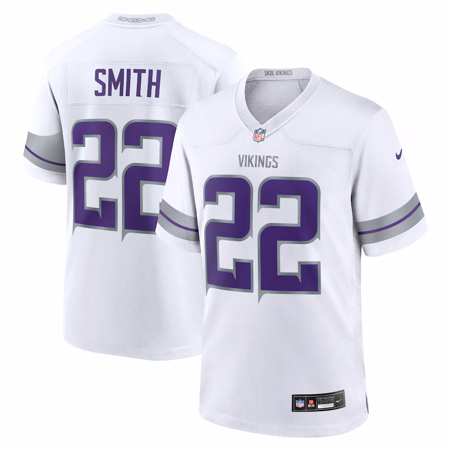 Men's Minnesota Vikings Harrison Smith Nike  White Alternate Game Jersey