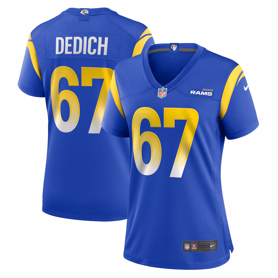 Women's Los Angeles Rams Justin Dedich Nike Royal Game Jersey