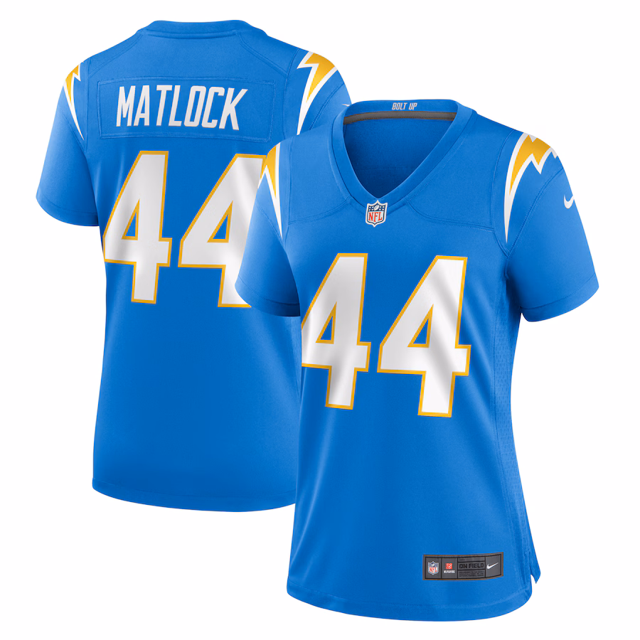 Women's Los Angeles Chargers Scott Matlock Nike Powder Blue Game Jersey