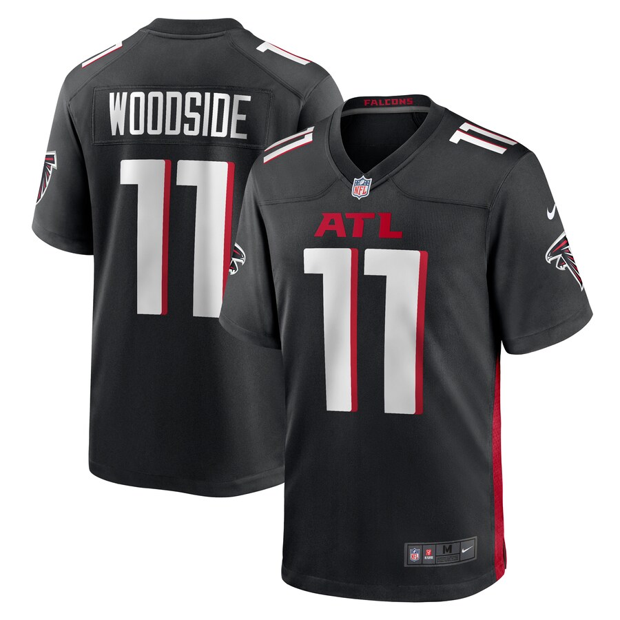 Men's Atlanta Falcons Logan Woodside Nike Black Team Game Jersey