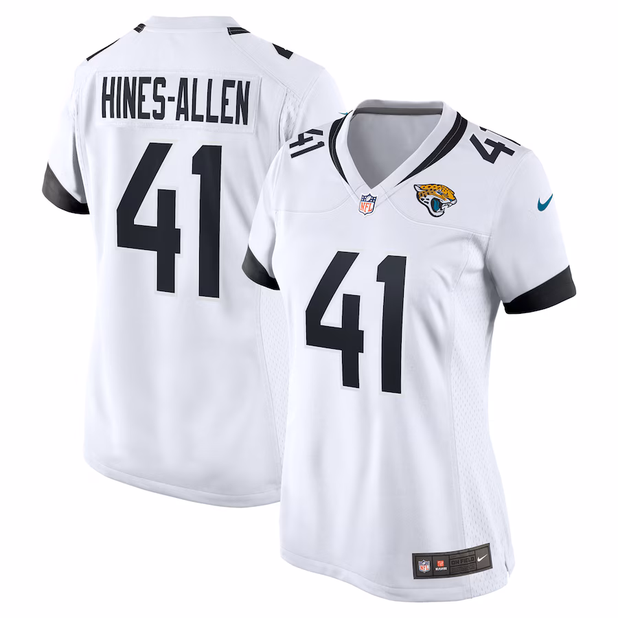 Women's Jacksonville Jaguars Josh Hines-Allen Nike White Player Game Jersey