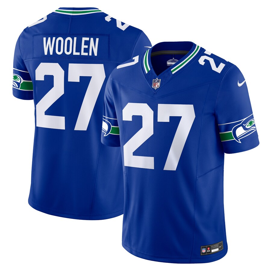 Men's Seattle Seahawks Tariq Woolen Nike Royal Alternate Vapor F.U.S.E. Limited Jersey