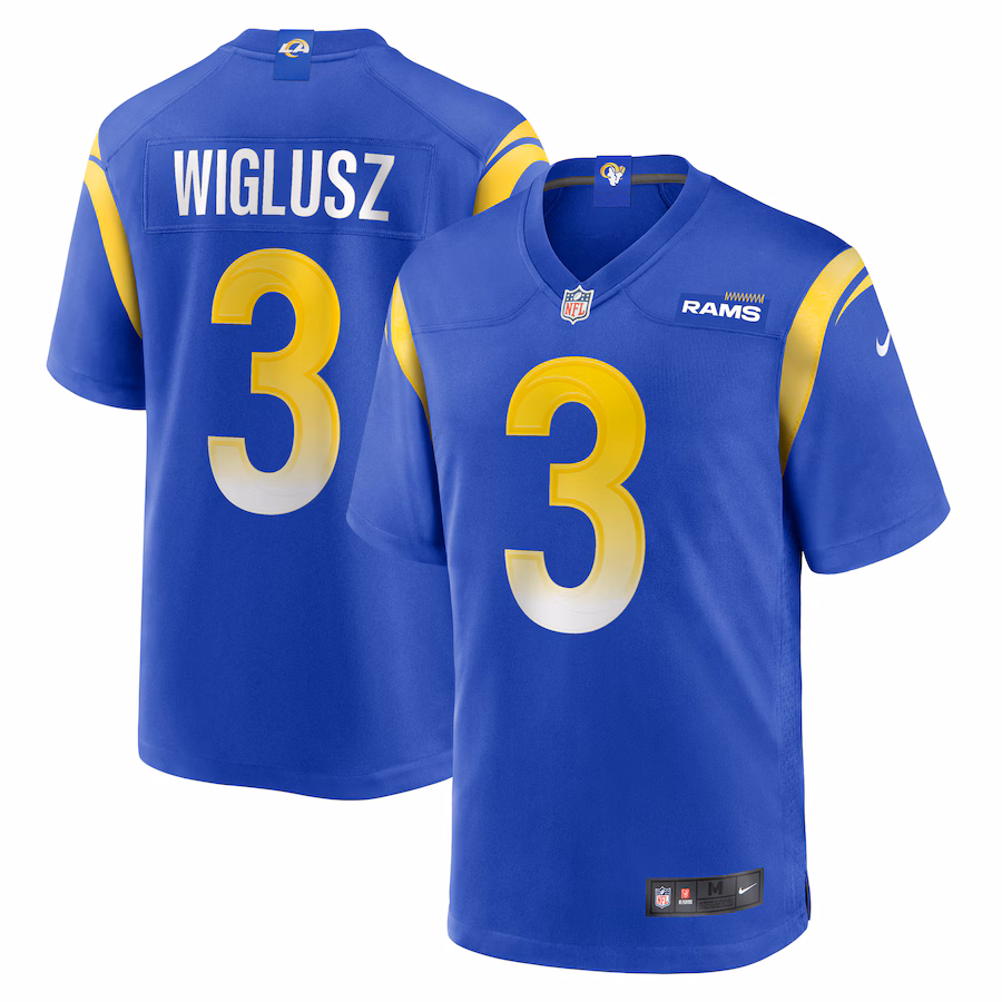 Men's Los Angeles Rams Sam Wiglusz Nike Royal Game Jersey