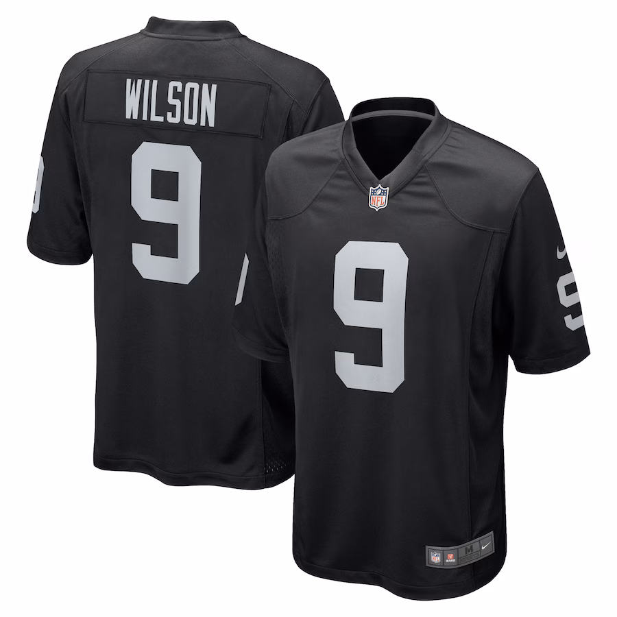 Men's Las Vegas Raiders Tyree Wilson Nike Black Game Jersey