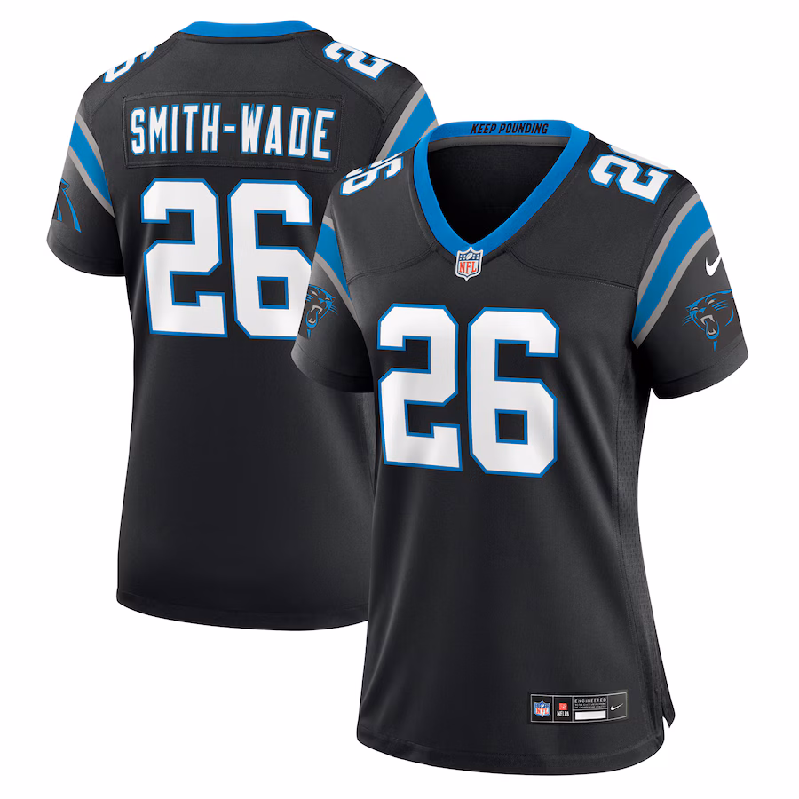 Women's Carolina Panthers Chau Smith-Wade Nike Black Game Jersey