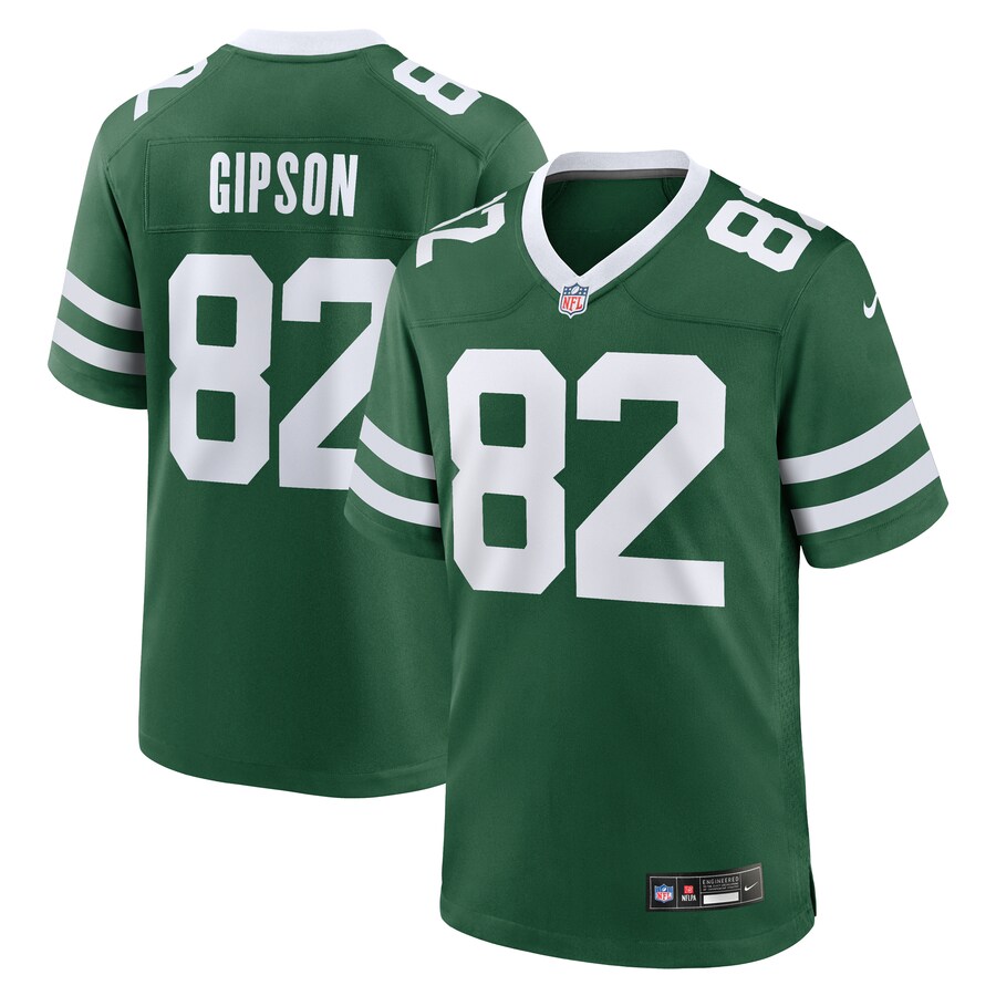 Men's New York Jets Xavier Gipson Nike Legacy Green Team Game Jersey