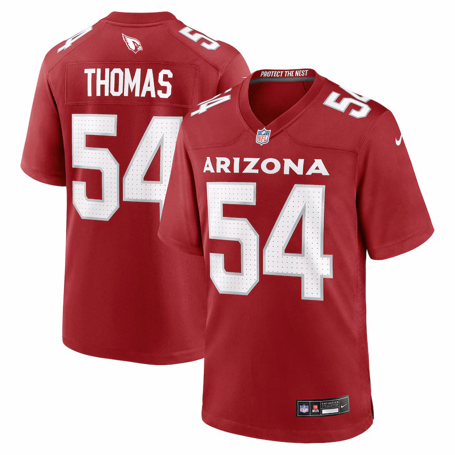 Men's Arizona Cardinals Xavier Thomas Nike Cardinal Team Game Jersey