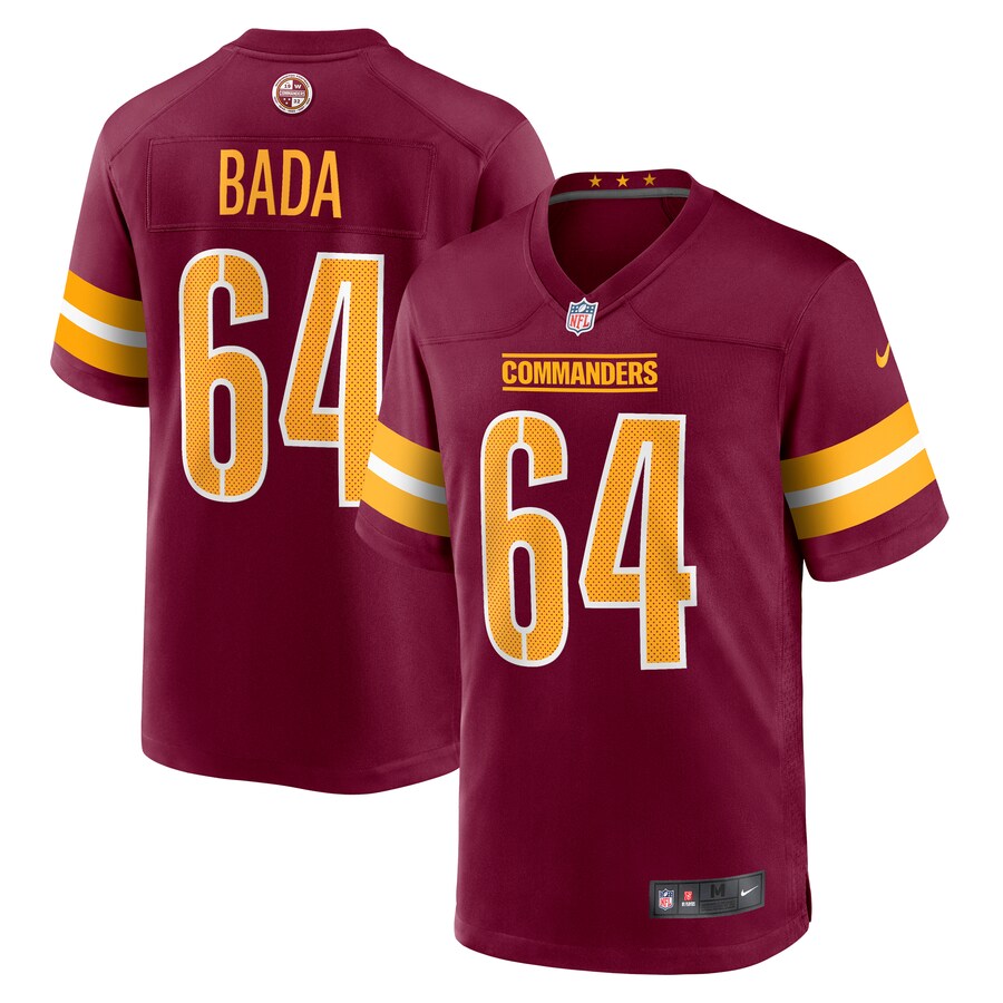 Men's Washington Commanders David Bada Nike Burgundy Game Jersey