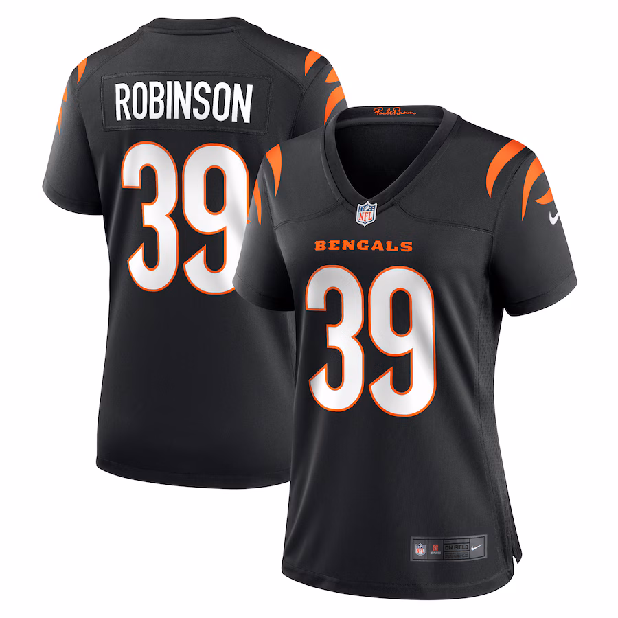 Women's Cincinnati Bengals Lance Robinson Nike Black Game Jersey