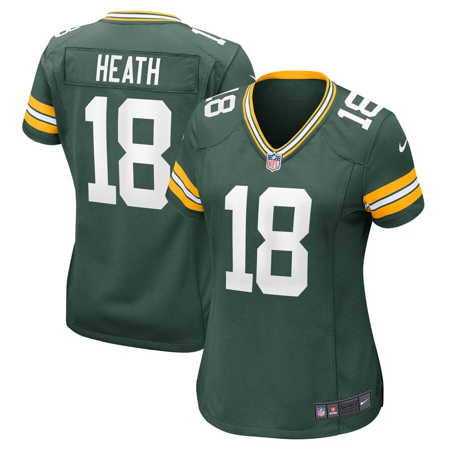 Women's Green Bay Packers Malik Heath Nike Green Game Jersey