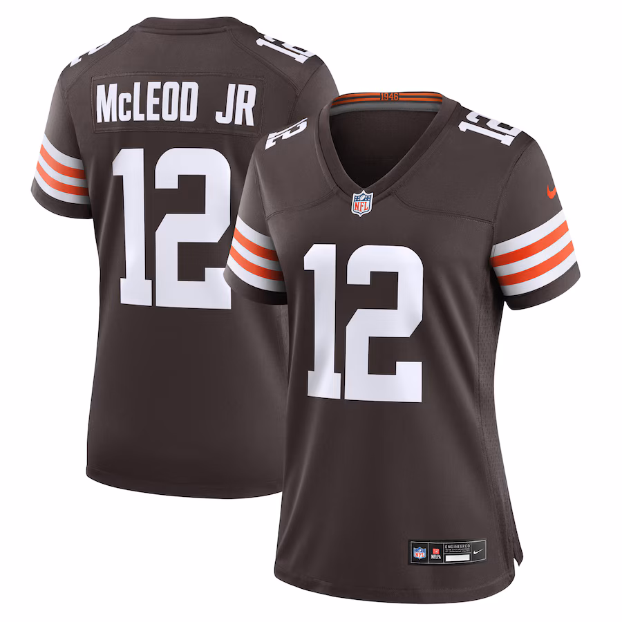 Women's Cleveland Browns Rodney McLeod Jr Nike Brown Game Jersey