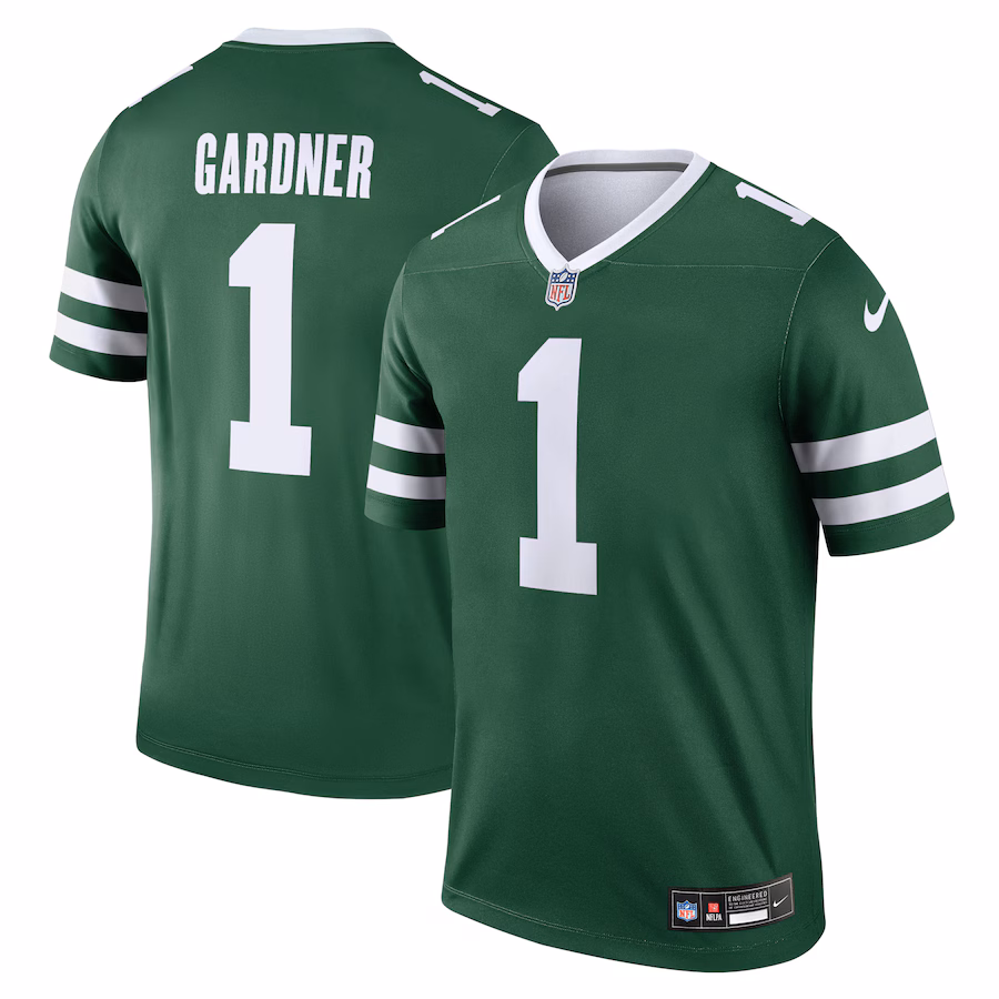 Men's New York Jets Ahmad Sauce Gardner Nike Legacy Green Legend Player Performance Top