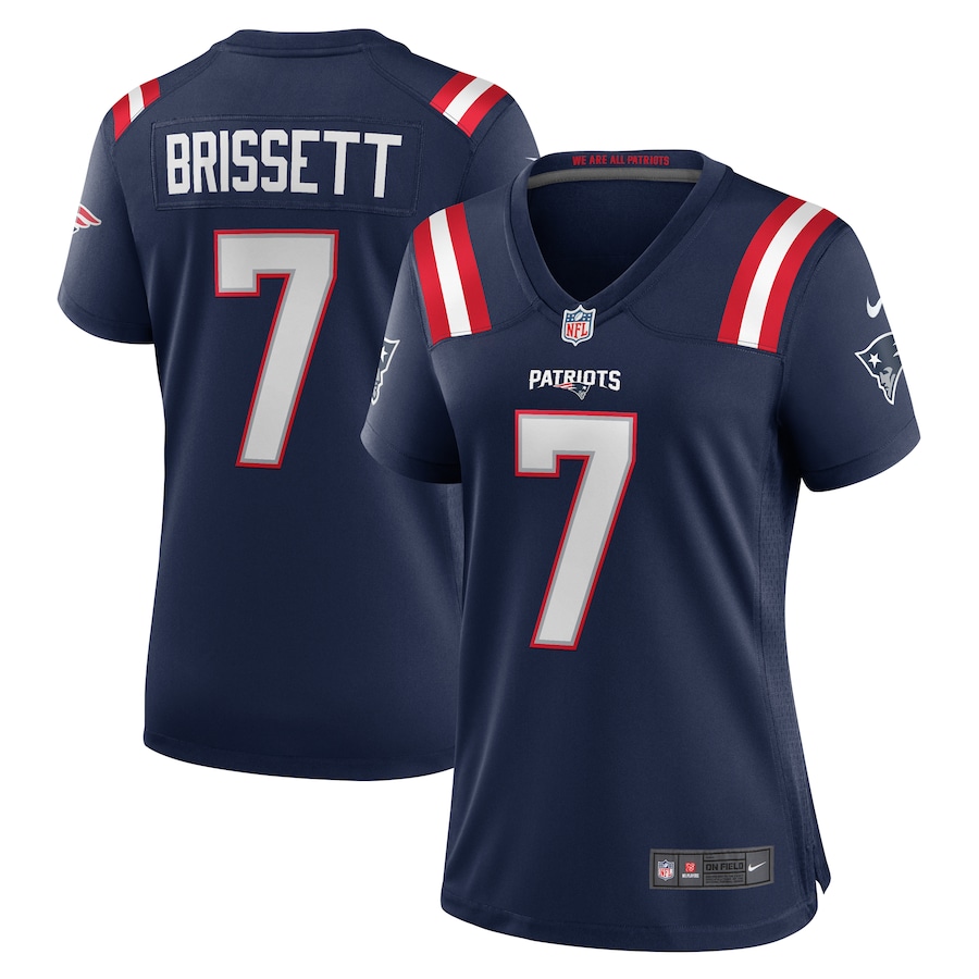 Women's New England Patriots Jacoby Brissett Nike Navy Game Jersey