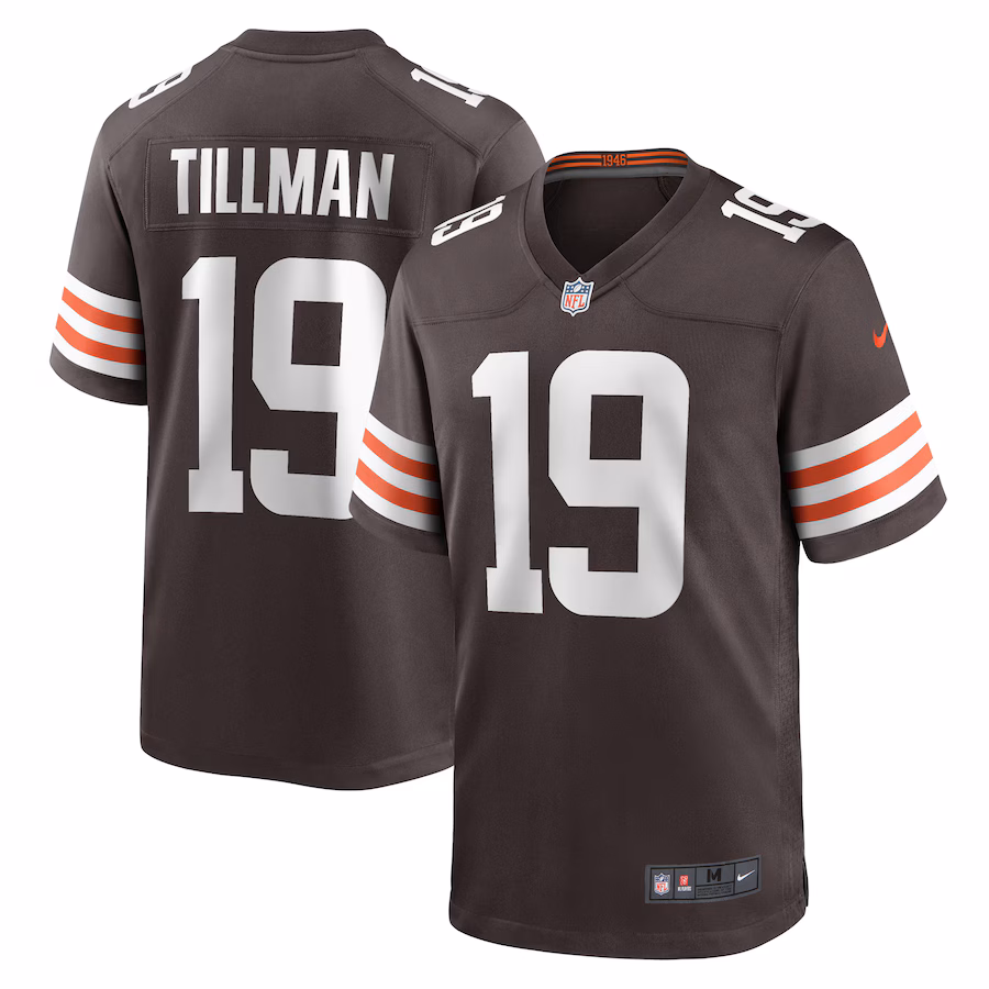 Men's Cleveland Browns Cedric Tillman Nike Brown Game Jersey