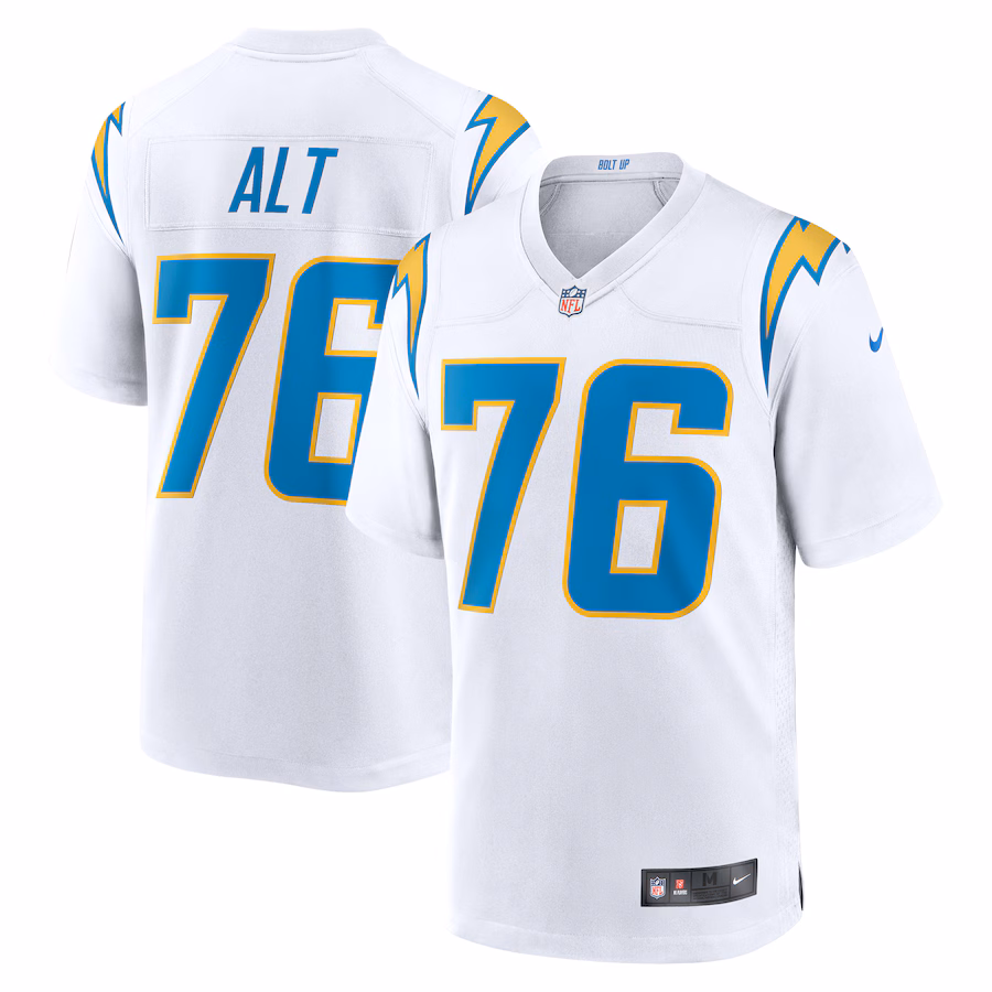 Men's Los Angeles Chargers Joe Alt Nike White Player Game Jersey