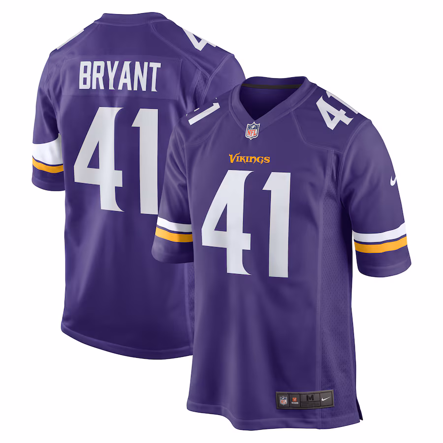 Men's Minnesota Vikings Austin Bryant Nike Purple Game Jersey