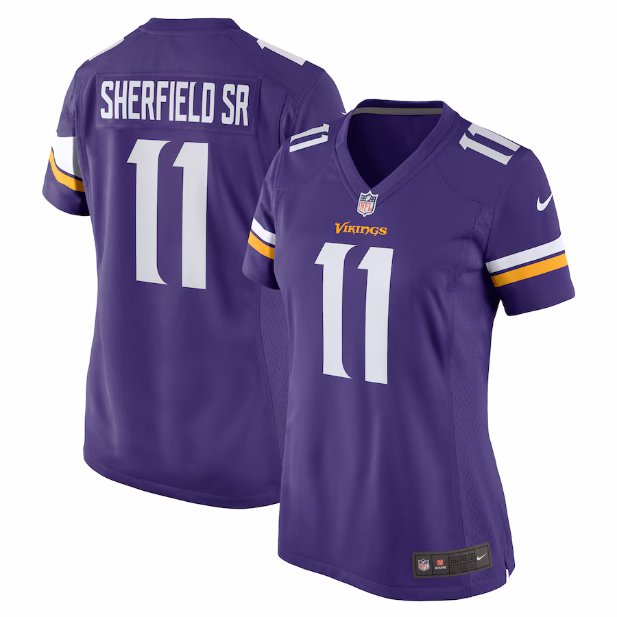 Women's Minnesota Vikings Trent Sherfield Sr. Nike  Purple Game Jersey