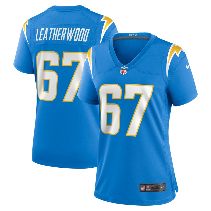 Women's Los Angeles Chargers Alex Leatherwood Nike  Powder Blue Team Game Jersey