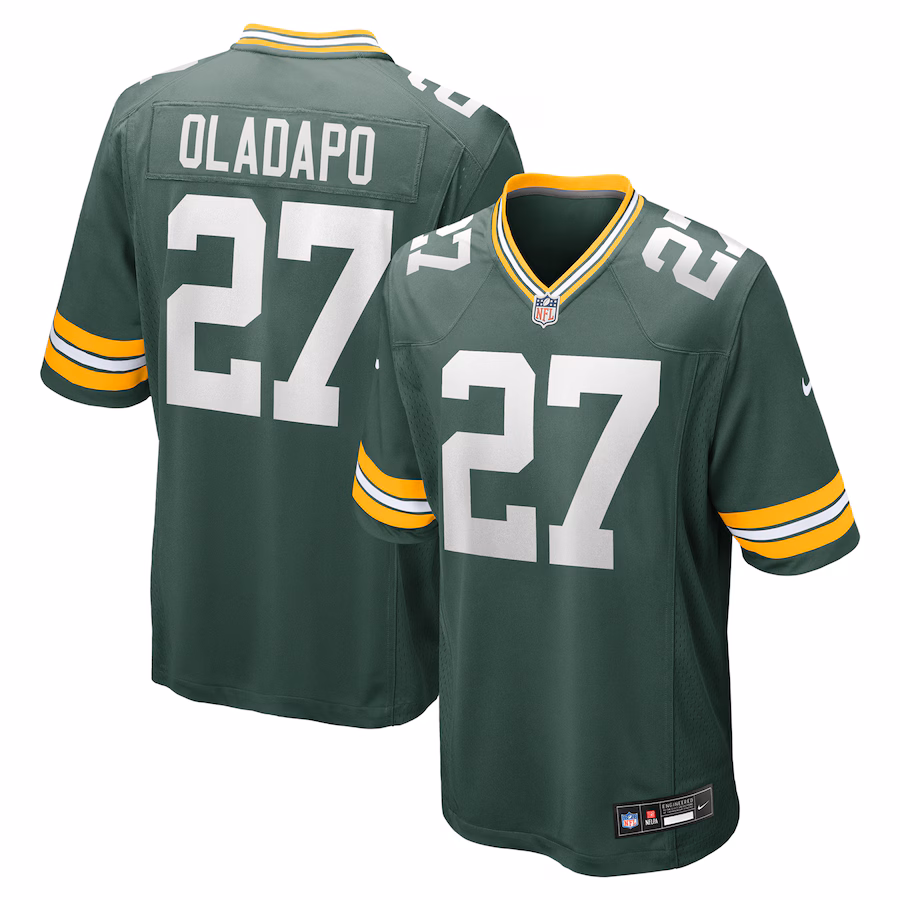 Men's Green Bay Packers Kitan Oladapo Nike Green Game Jersey