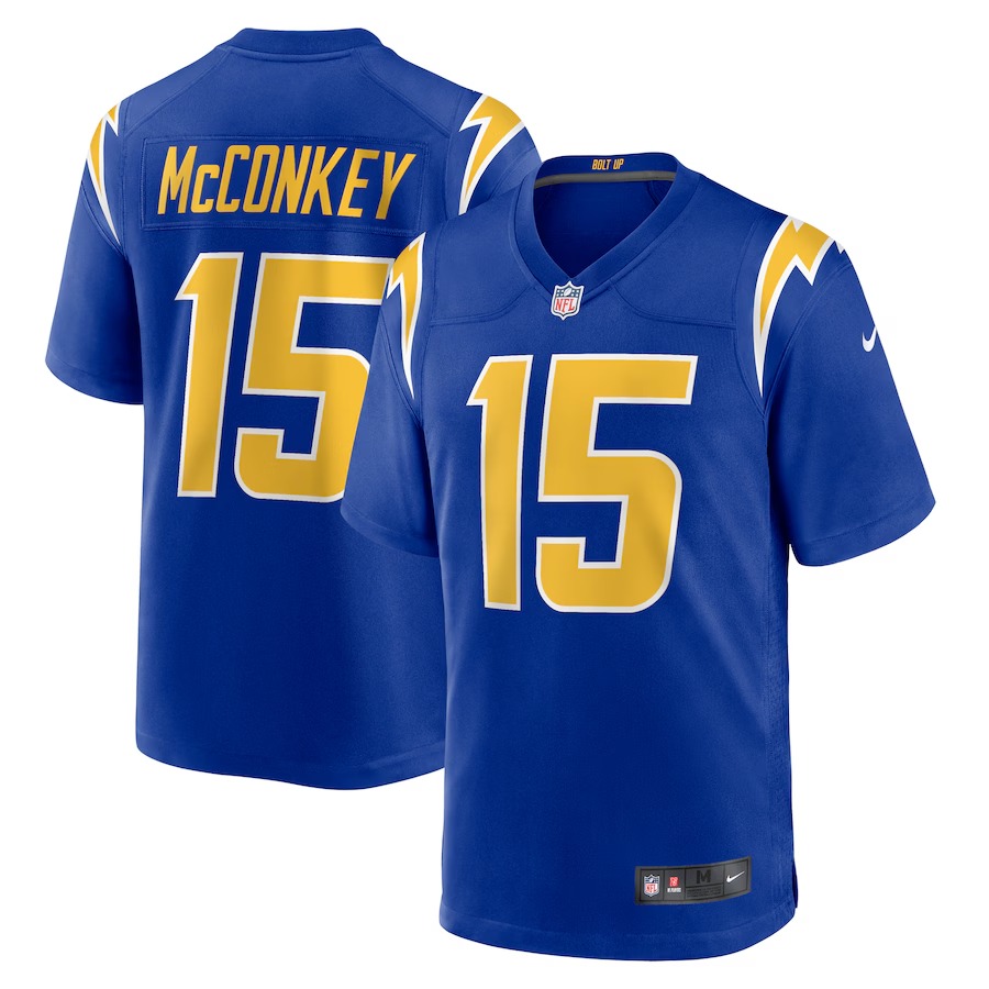 Men's Los Angeles Chargers Ladd McConkey Nike  Royal Alternate Game Jersey