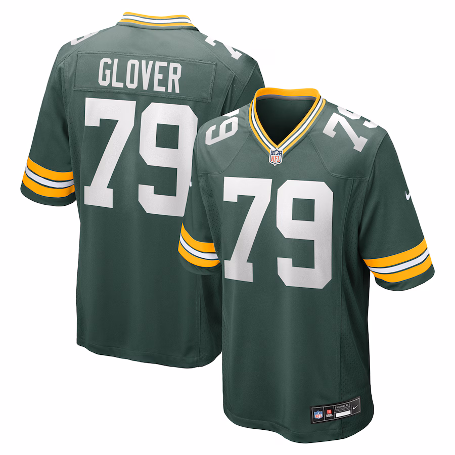 Men's Green Bay Packers Travis Glover Nike Green Game Jersey
