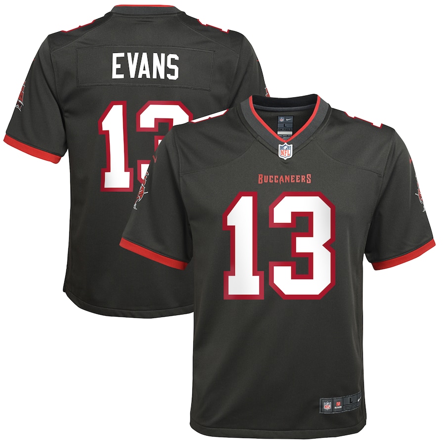 Youth Tampa Bay Buccaneers Mike Evans Nike Pewter Game Jersey
