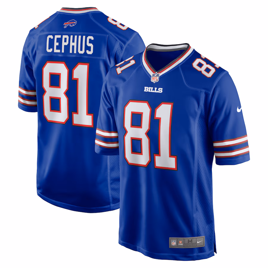 Men's Buffalo Bills Quintez Cephus Nike Royal Team Game Jersey