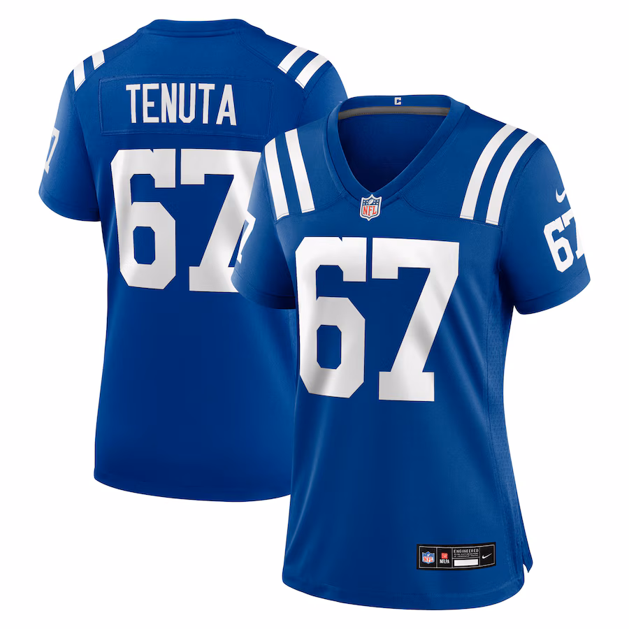 Women's Indianapolis Colts Luke Tenuta Nike Royal Team Game Jersey