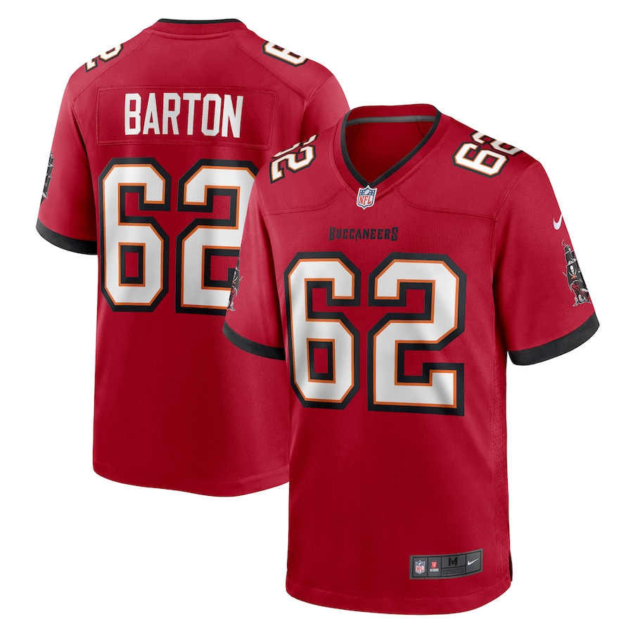 Men's Tampa Bay Buccaneers Graham Barton Nike Red Game Jersey