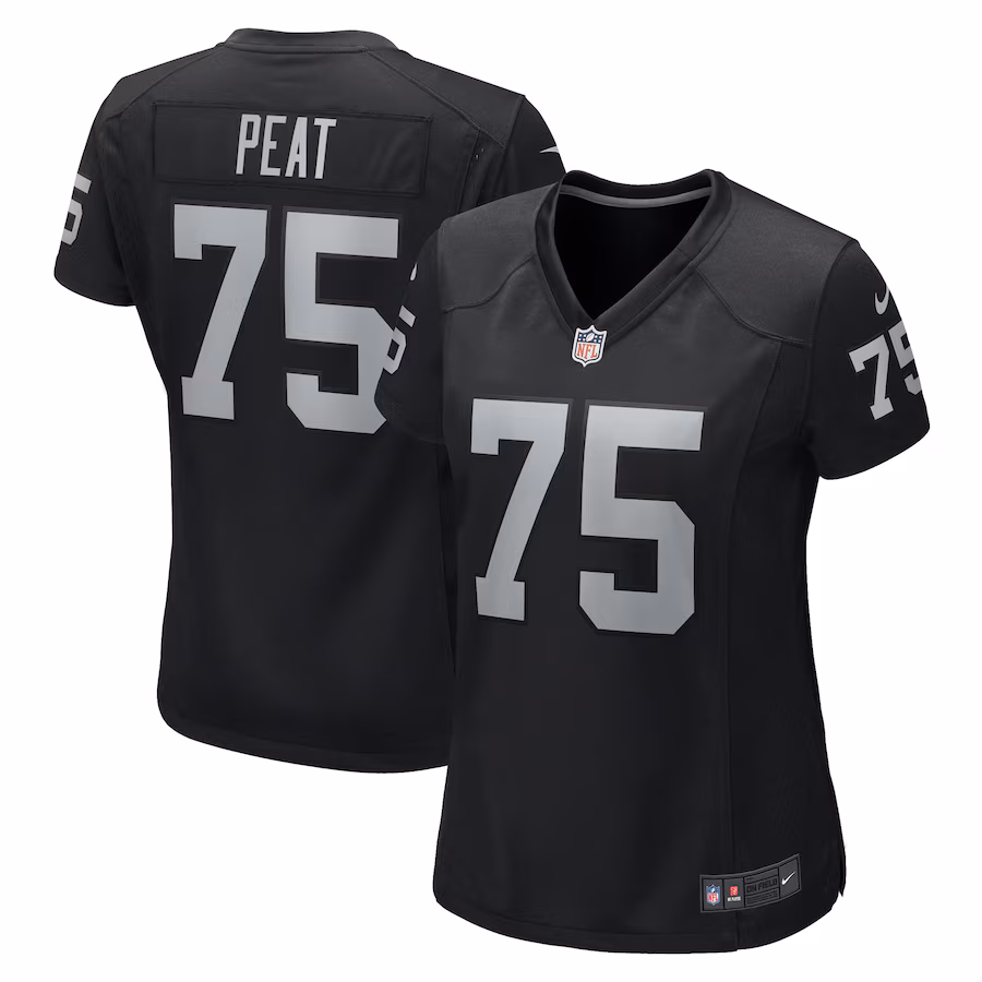 Women's Las Vegas Raiders Andrus Peat Nike Black Game Jersey