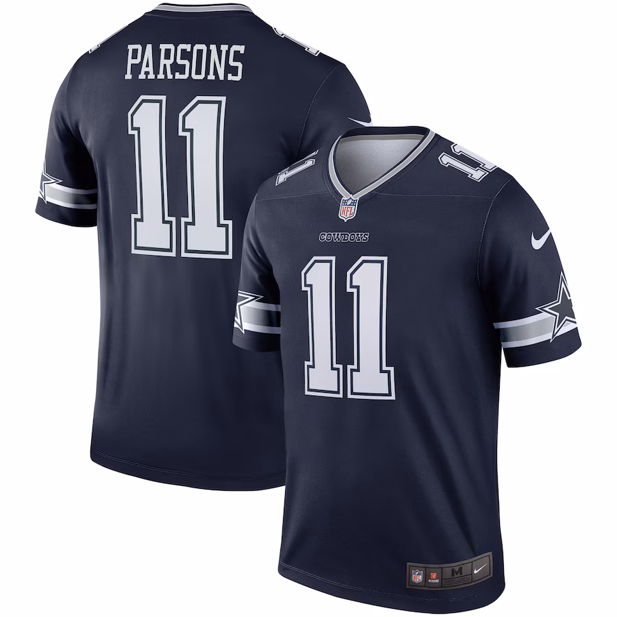 Men's Dallas Cowboys Micah Parsons Nike Navy Team Legend Player Performance Top
