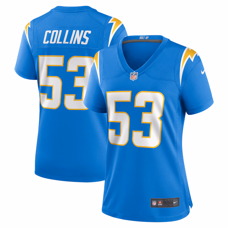 Women's Los Angeles Chargers Chris Collins Nike  Powder Blue Team Game Jersey