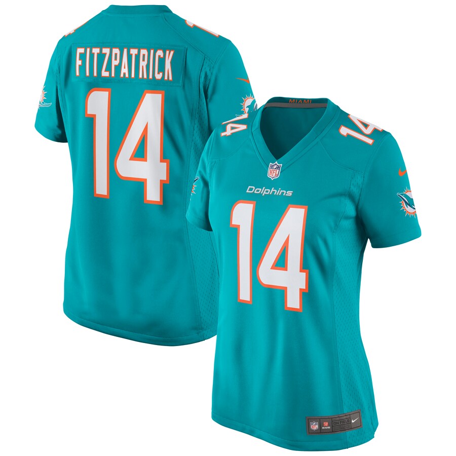 Women's Miami Dolphins Ryan Fitzpatrick Nike Aqua Game Jersey