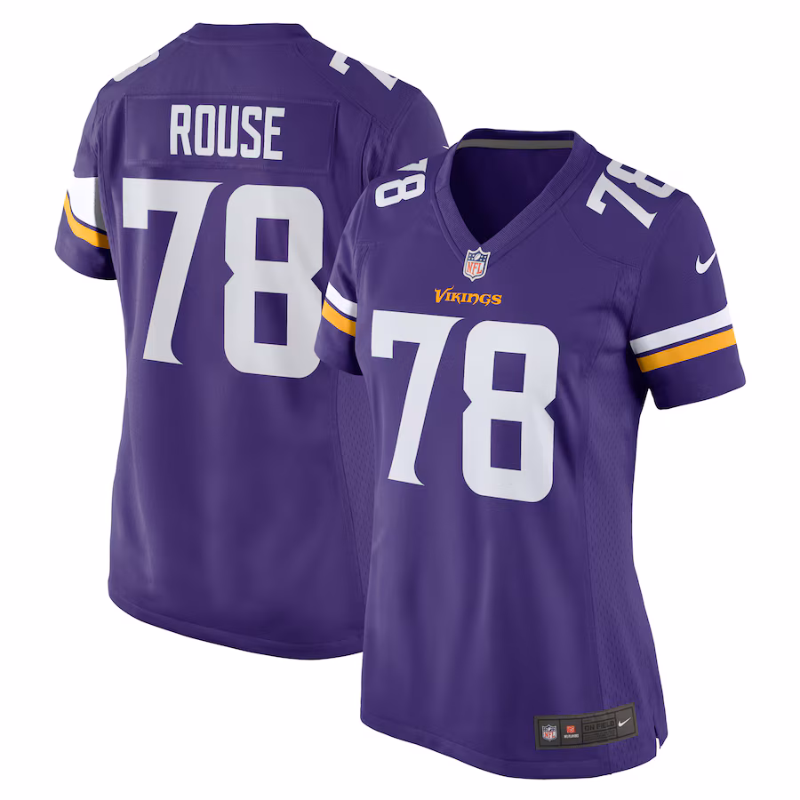 Women's Minnesota Vikings Walter Rouse Nike  Purple Game Jersey