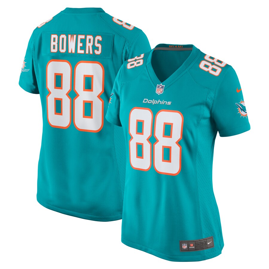 Women's Miami Dolphins Nick Bowers Nike Aqua Team Game Jersey