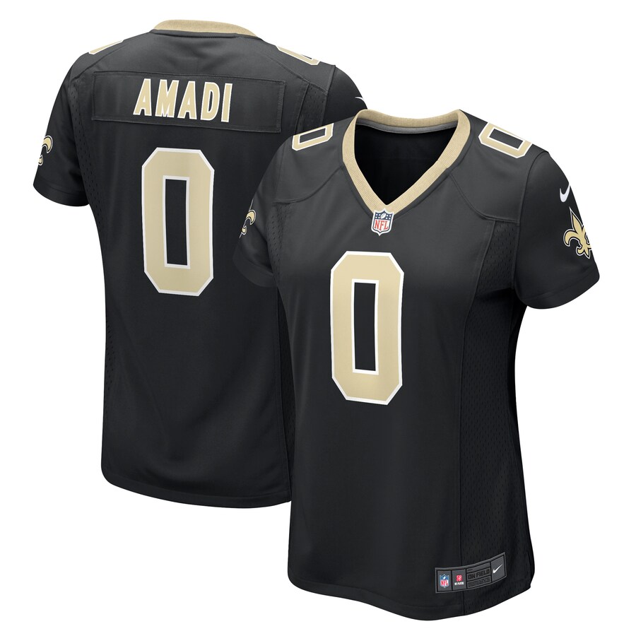 Women's New Orleans Saints Ugo Amadi Nike Black Team Game Jersey