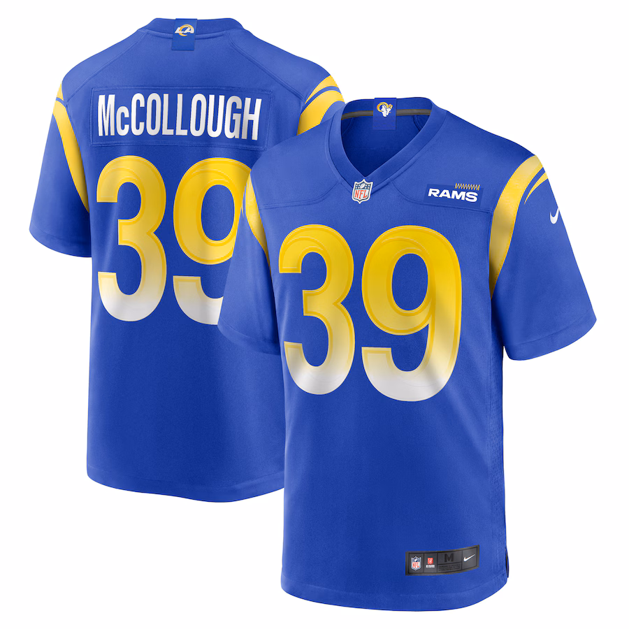 Men's Los Angeles Rams Jaylen McCollough Nike Royal Game Jersey