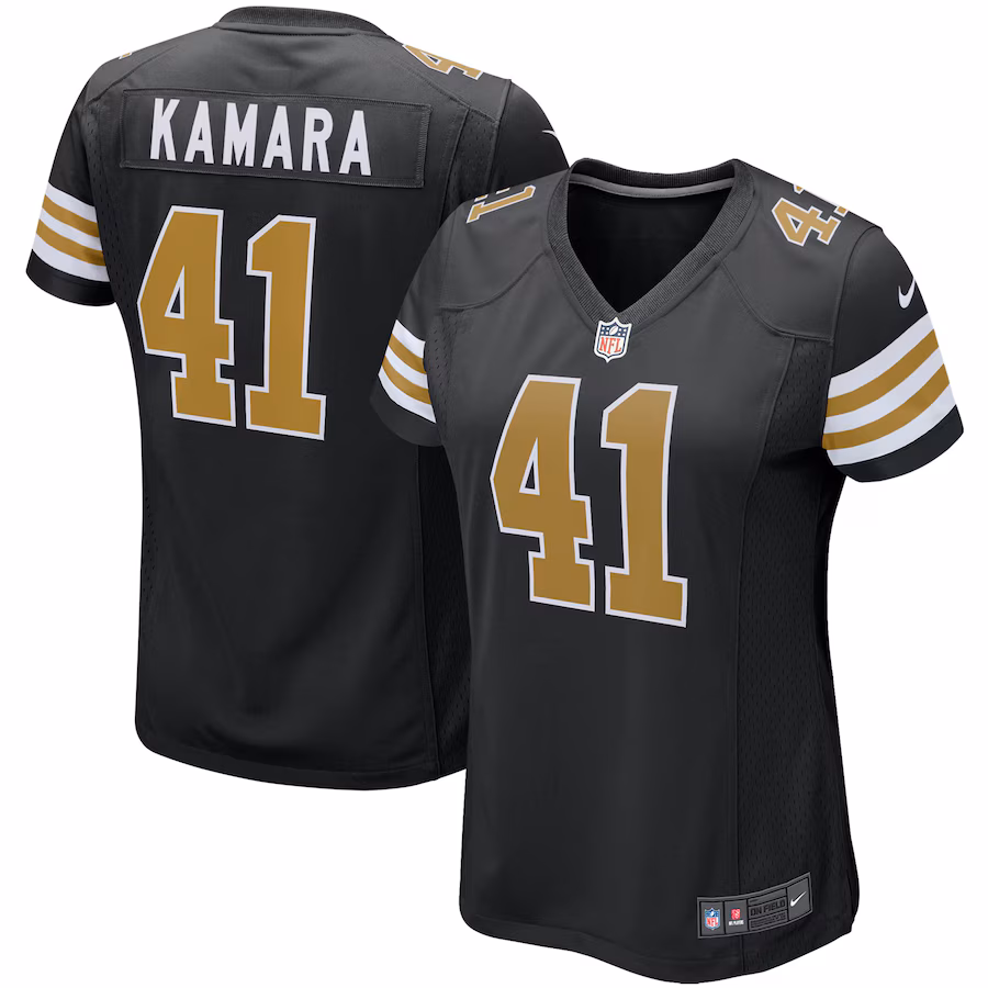 Women's New Orleans Saints Alvin Kamara Nike Black Player Jersey