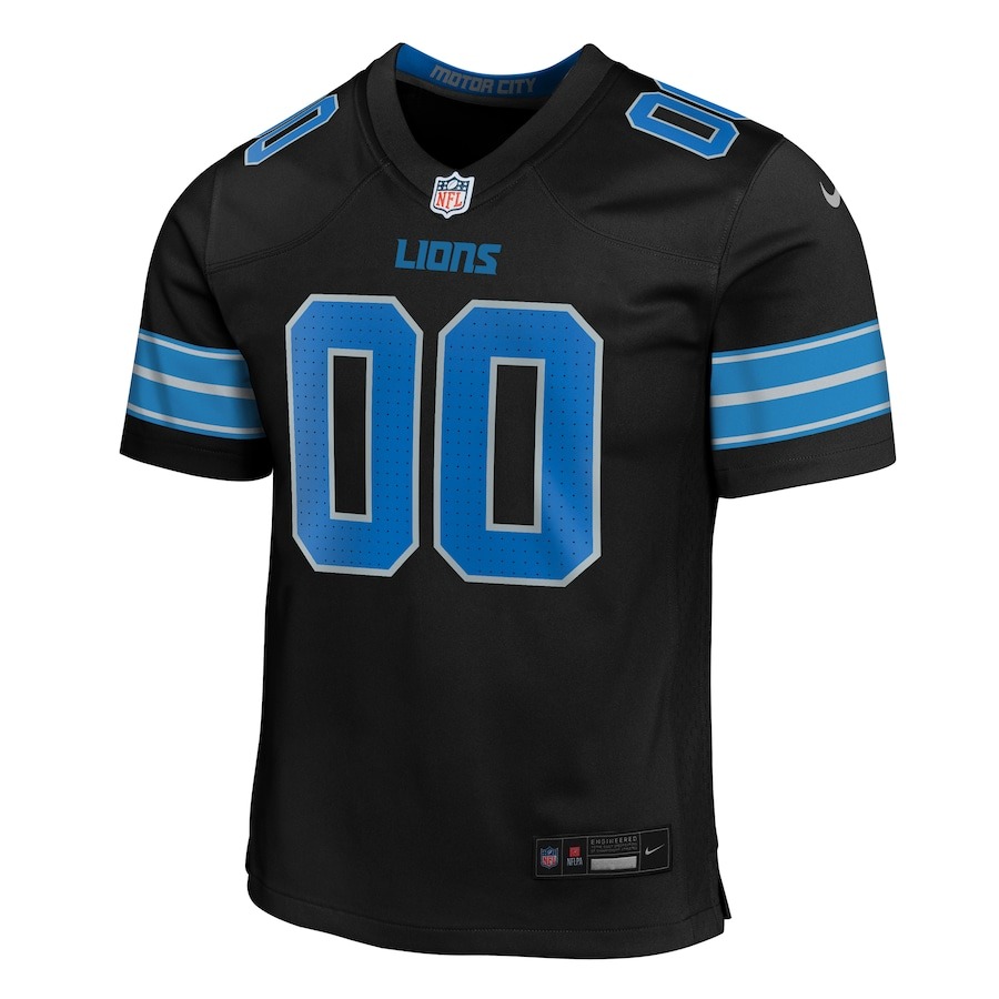 Women's Detroit Lions Nike Black Alternate Custom Game Jersey