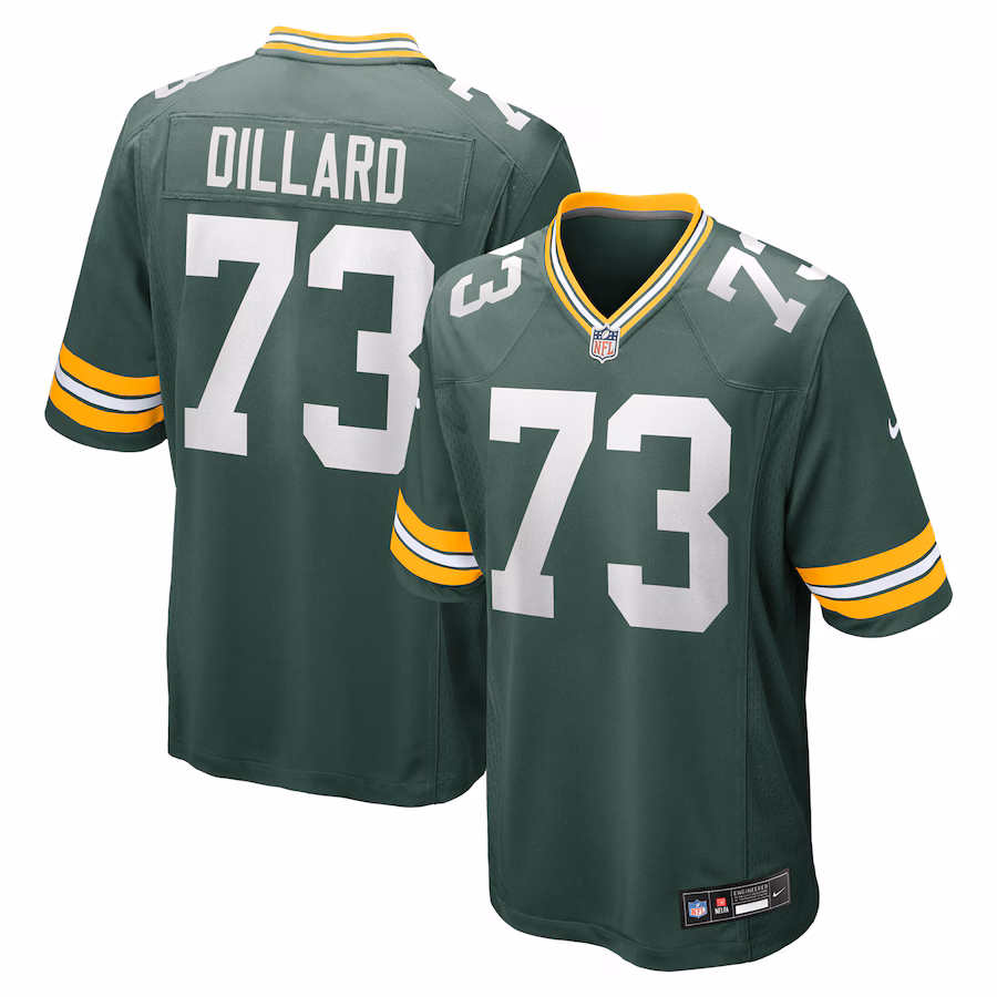 Men's Green Bay Packers Andre Dillard Nike Green Game Jersey