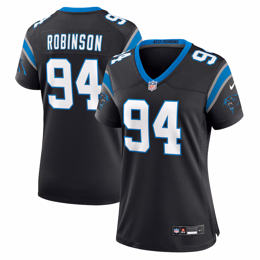 Women's Carolina Panthers A'Shawn Robinson Nike Black Game Jersey