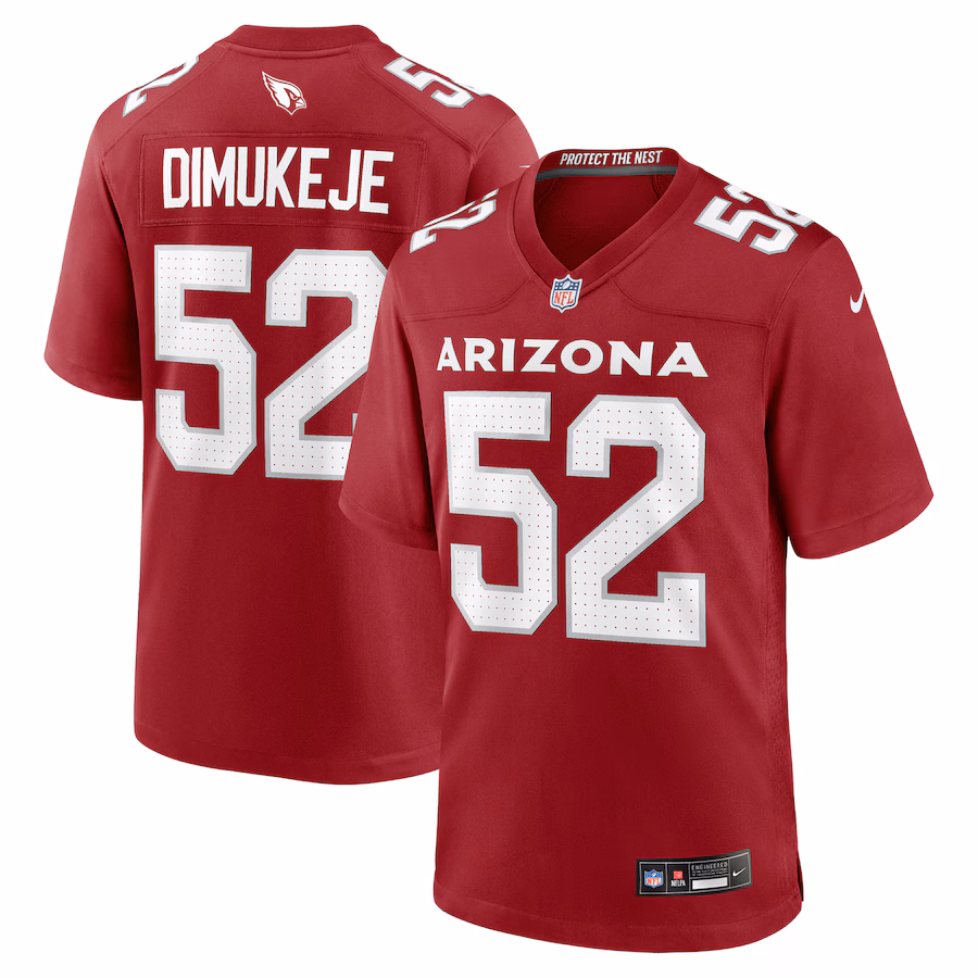 Men's Arizona Cardinals Victor Dimukeje Nike Cardinal Team Game Jersey