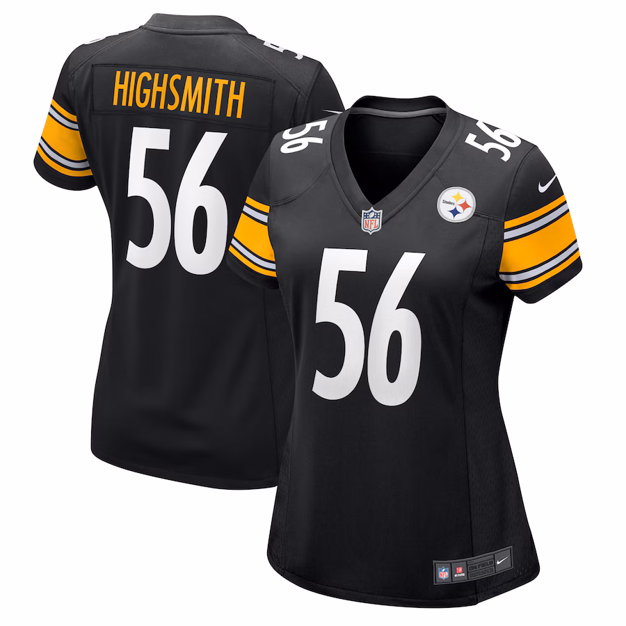 Women's Pittsburgh Steelers Alex Highsmith Nike Black Game Jersey