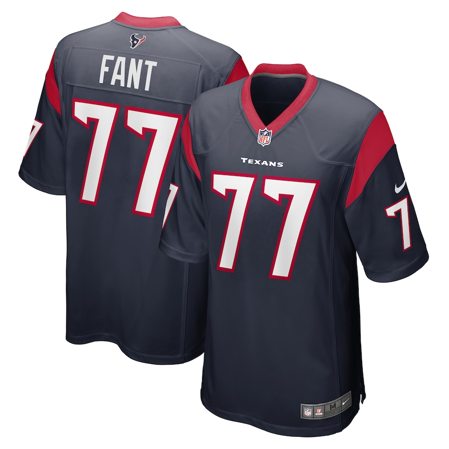 Men's Houston Texans George Fant Nike Navy Game Jersey