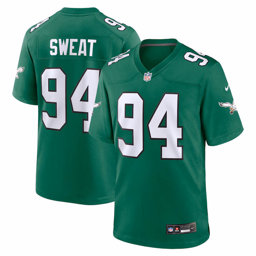 Men's Philadelphia Eagles Josh Sweat Nike Kelly Green Alternate Game Jersey